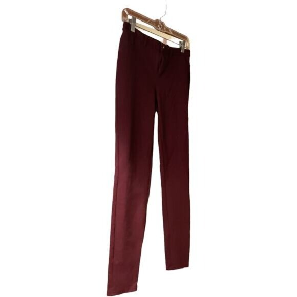 Lauren Conrad Womens Burgundy Pants Size 4 Casual Wear Rayon Nylon Spandex - Picture 6 of 7
